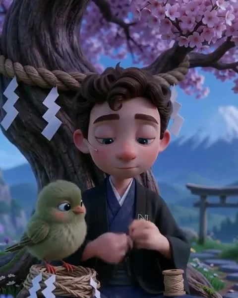Controvento, the boy and the little bird