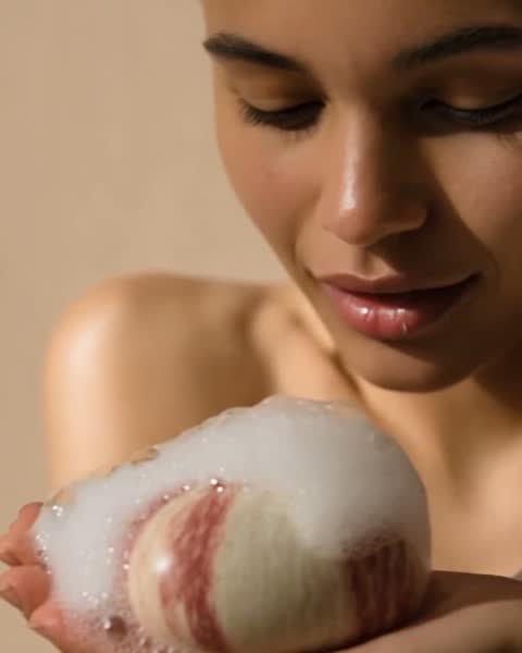 Milk & Strawberry, handwerkliche Seife