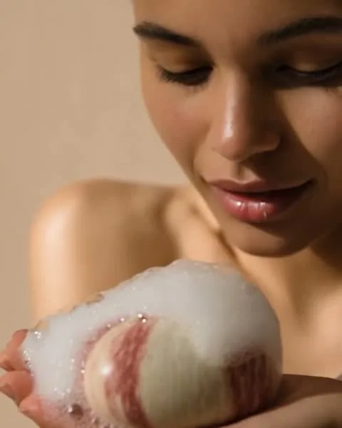 Milk & Strawberry, handmade soap