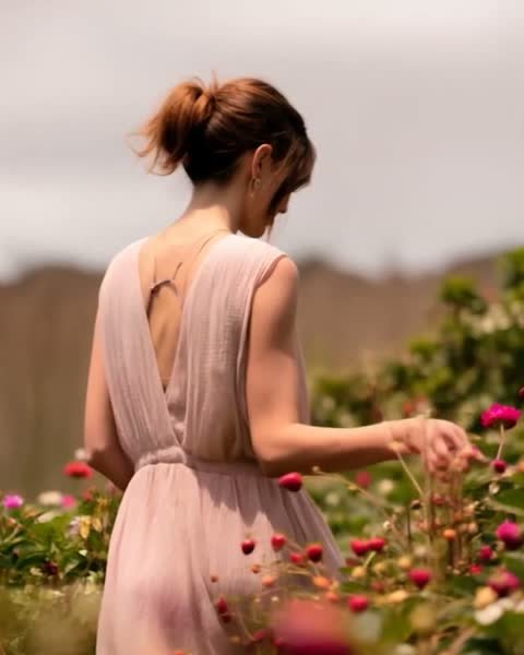 Milk & Strawberry, Model auf dem Feld