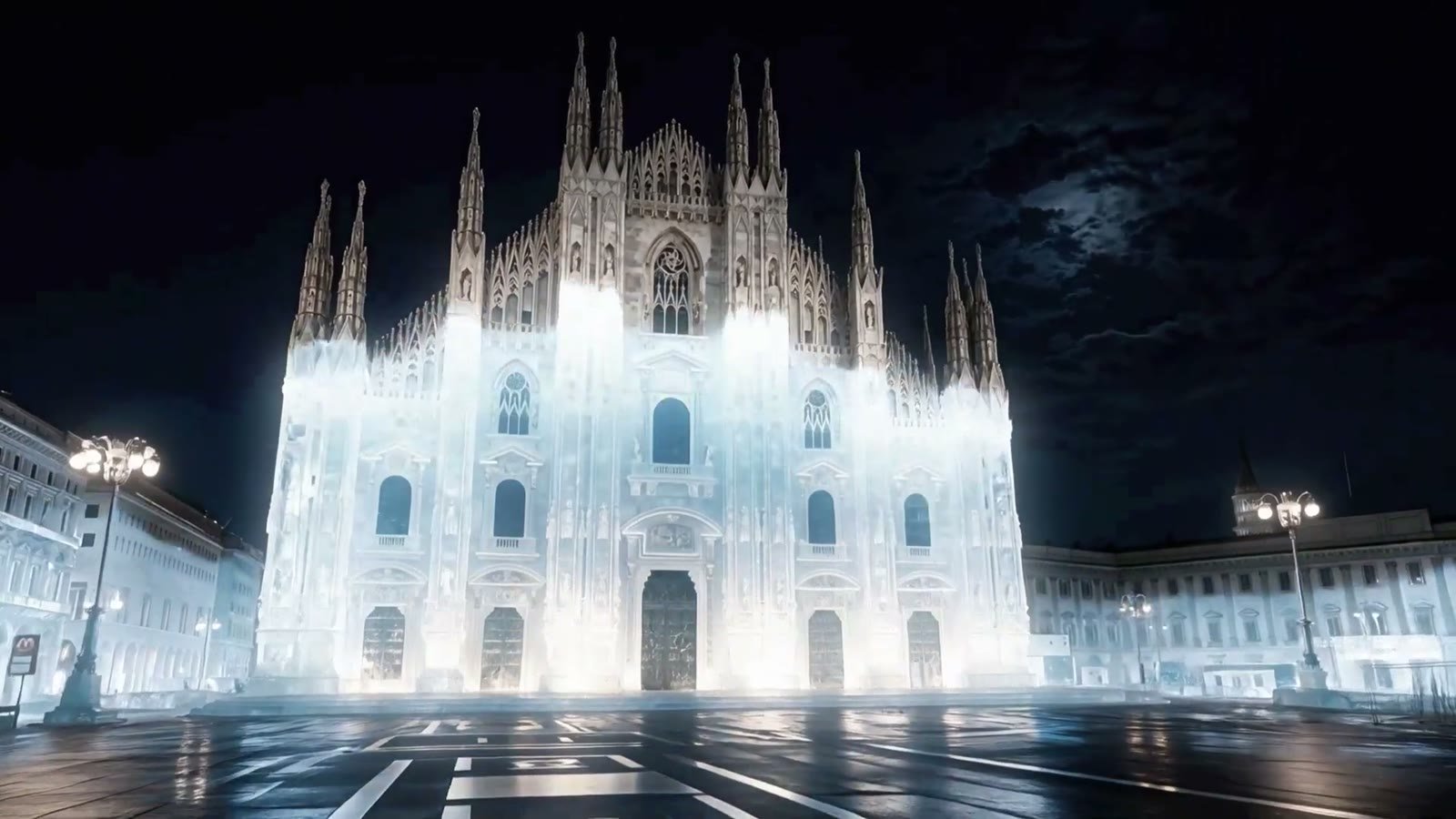 Der Mailänder Dom aus Eis im Video des Milano Hockey Club